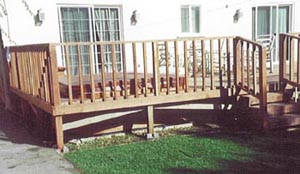 Contruction of deck completed